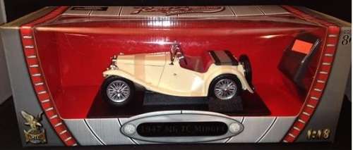 MG TC Midget Roadster 1947 cream 1/18 RdSignature NEW+boxed FREE shipping #8907 instant wheels