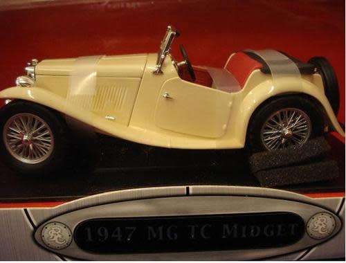 MG TC Midget Roadster 1947 cream 1/18 RdSignature NEW+boxed FREE shipping #8907 instant wheels