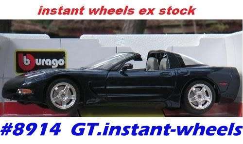 Chevrolet Corvette C5 Targa 1997 navy blue 1/18 Bburago NEW+boxed FREE delivery #8914 instant wheels