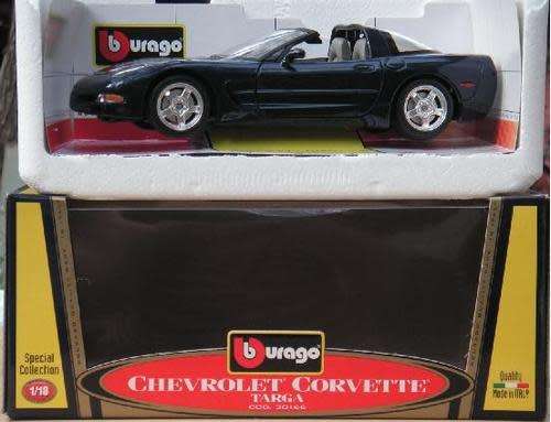 Chevrolet Corvette C5 Targa 1997 navy blue 1/18 Bburago NEW+boxed FREE delivery #8914 instant wheels