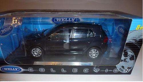 Volkswagen Golf V FSI 2007 black 1/18 Welly NEW+boxed  #8950 instant wheels