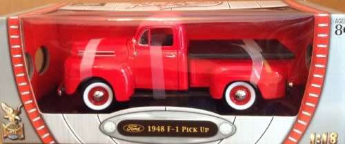 Ford F-1 Pick Up 1948 red w.bak-cover 1/18 Road Signature NEW+boxed  #8976 instant wheels