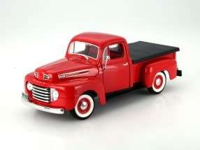 Ford F-1 Pick Up 1948 red w.bak-cover 1/18 Road Signature NEW+boxed  #8976 instant wheels