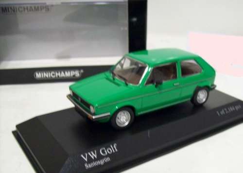 Volkwagen Golf Mk I  1980 green 1/43 Minichamps NEW+boxed  #4002 instant wheels