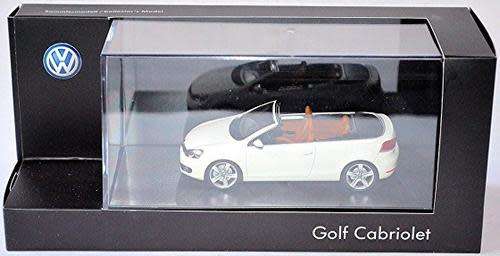 Volkswagen Golf VI Cabrio Cabriolet 2016 white-met 1/43 Schuco NEW+boxed  #4005 instant wheels