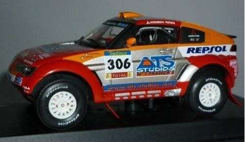 Mitsubishi Pajero Evolution #306 Dakar 2005 red 1/43 Solido NEW  #4013 instant wheels