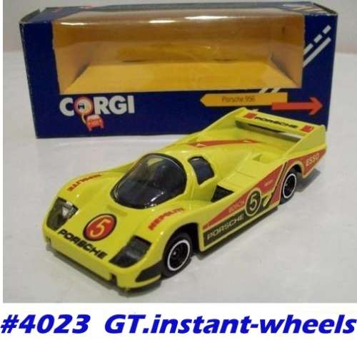 Porsche 956 Turbo 1985 Esso yellow 1/43 Corgi NEW+boxed  #4023 instant wheels