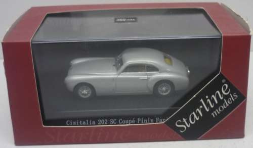 Cisitalia 202 SC Coupe Pininfarina 1948 silver 1/43 Starline NEW  #4046 instant wheels