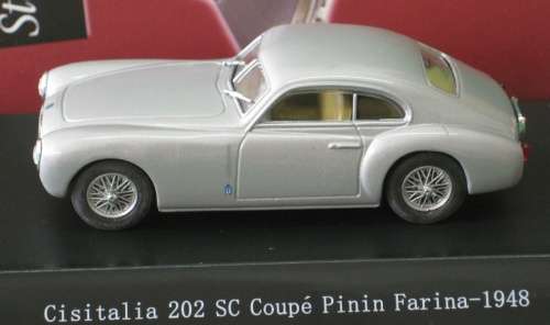 Cisitalia 202 SC Coupe Pininfarina 1948 silver 1/43 Starline NEW  #4046 instant wheels
