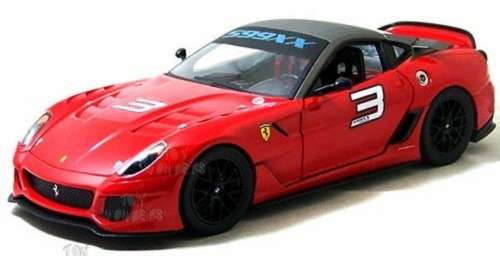 Ferrari 599XX red 2012 1/43 Mattel NEW+boxed  #4055 instant wheels