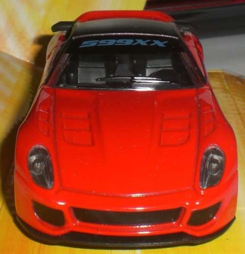 Ferrari 599XX red 2012 1/43 Mattel NEW+boxed  #4055 instant wheels