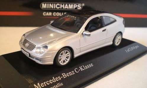 Mercedes-Benz C-Class CL203 SportCoupe `01 1/43 Minichamps NEW+boxed  #4056 instant wheels