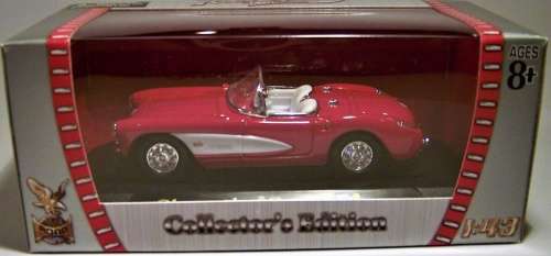 Chevrolet Corvette red+white 1957 1/43 RoadSignature NEW+boxed  #4061 instant wheels