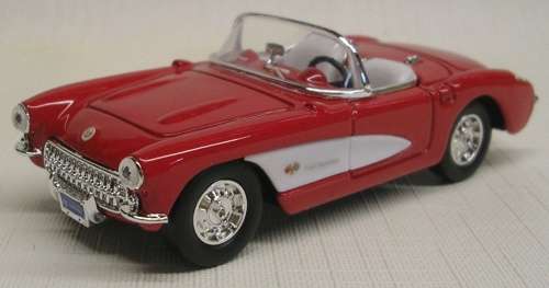 Chevrolet Corvette red+white 1957 1/43 RoadSignature NEW+boxed  #4061 instant wheels