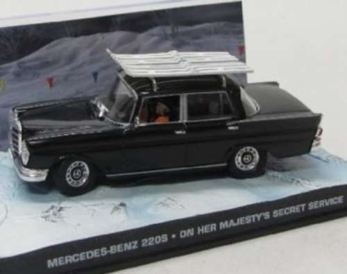 MERCEDES BENZ 220S fin-tails JBond 007 1/43 IXO NEW+boxed  #4073 instant wheels