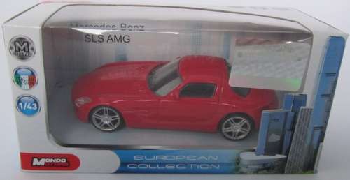 Mercedes-Benz SLS AMG red 1/43 MondoMotors NEW+boxed  #4078 instant wheels