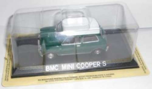 Mini Cooper S 1967 green+white roof 1/43 IXO NEWinBlister #4090 instant wheels