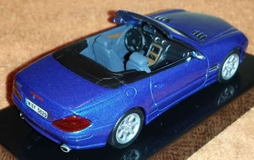 Mercedes Benz SL600 2003 cabriolet blue 1/43 IXO NEW+boxed #4117 instant wheels