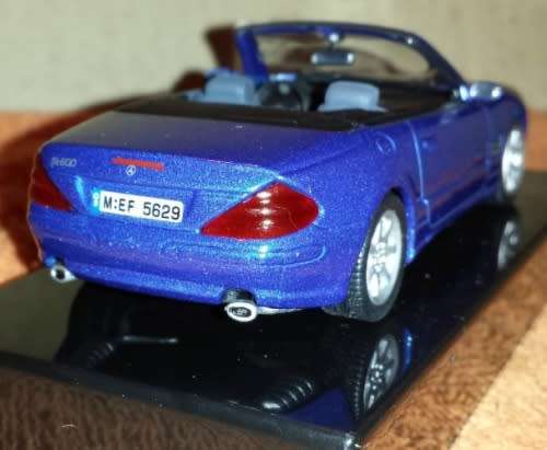 Mercedes Benz SL600 2003 cabriolet blue 1/43 IXO NEW+boxed #4117 instant wheels