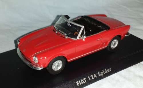 Fiat 124 Spider 1966 red 1/43 Starline NEW+boxed  #4119 instant wheels
