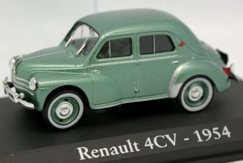 Renault 4CV 1954 green-met 1/43 IXO NEW+boxed  #4150 instant wheels
