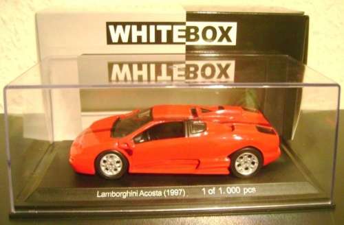 Lamborghini Acosta 1997 red 1/43 Whitebox NEW+boxed  #4347 instant wheels