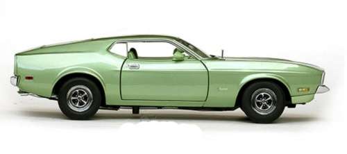 Ford Mustang Sportsroof Coupe 1971 green 1/24 Motormax NEW+boxed  #2158 instant wheels