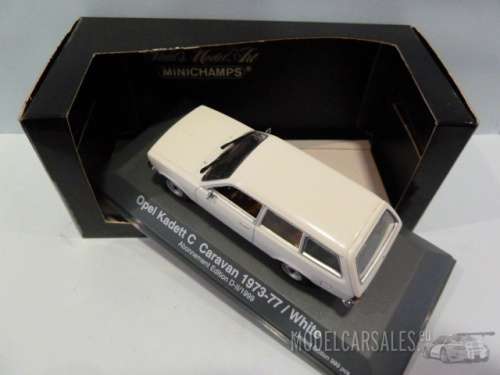 Opel Kadett C Caravan 1973 white 1/43 Minichamps NEW+boxed  #4336 instant wheels