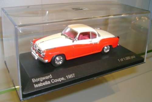 Borgward Isabella Sports Car Coupe 1957 1/43 Whitebox NEW+boxed  #4355 instant wheels