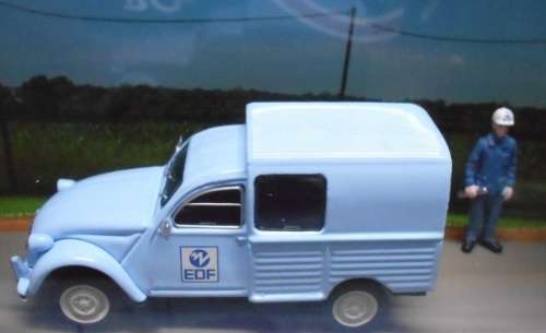 Citroen 2CV AKS 400 EDF 1974 1/43 IXO NEW+boxed  #4365 instant wheels