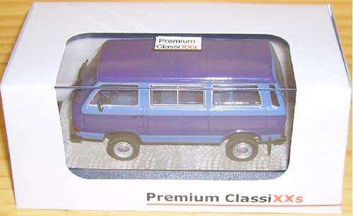 Volkswagen T3b Syncro Bus 2003 2-tone-blue 1/43 PremiumClassiXXs NEW+boxed  #4866 instant wheels
