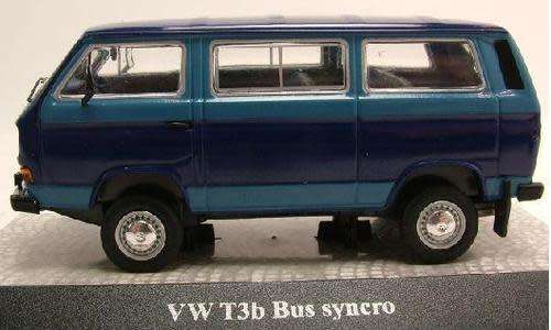 Volkswagen T3b Syncro Bus 2003 2-tone-blue 1/43 PremiumClassiXXs NEW+boxed  #4866 instant wheels