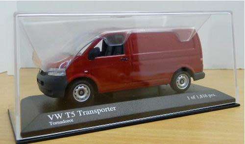 Volkswagen T5 Transporter 2003 1/43 Minichamps NEW+boxed  #4864 instant wheels