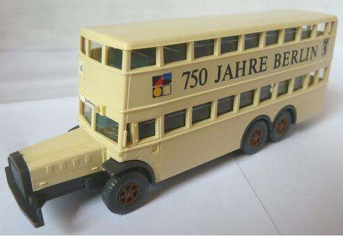 Doubledecker Bus (set of 3) 750 years BERLIN 1/87 Wiking NEW  #9201 instant wheels