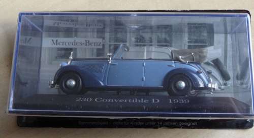 Mercedes-Benz 230 Cabrio 1939 1/43 IXO NEW+boxed  #4791 instant wheels