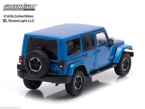 Jeep Wrangler Unltd LWB 4-door Polar 2014 1/43 Greenlight NEW  #4647 instant wheels