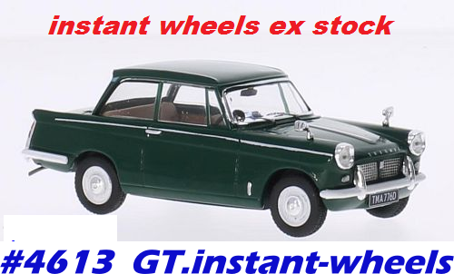 Triumph Herald, 1959, IXO NEW+boxed FREE delivery ex SA stock #4613 instant wheels