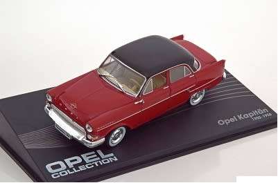 Opel Kapitaen 1955 red+black 1/43 IXO NEW+boxed  #4753 instant wheels