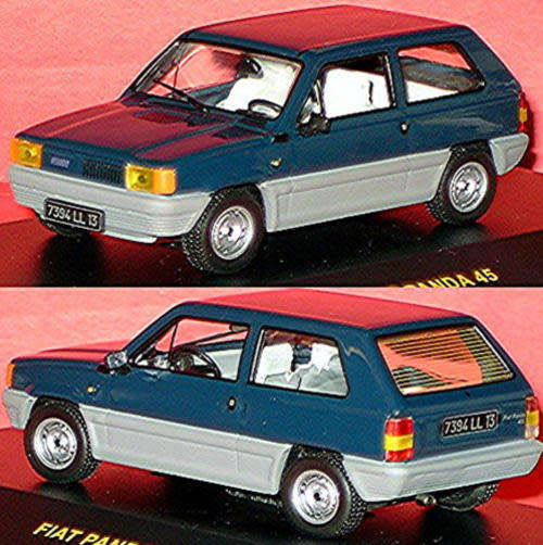Fiat Panda 45 dark blue+grey 1/43 IXO NEW+boxed  #4641 instant wheels