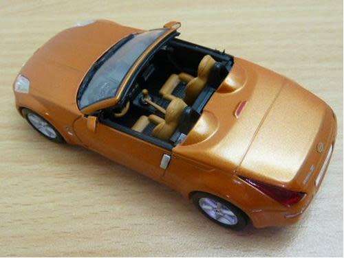 Nissan Fairlady Z Z33 [Nissan 350Z] Cabrio 2009 orange 1/43 J-Collctn NEW+boxed #4859 instant wheels