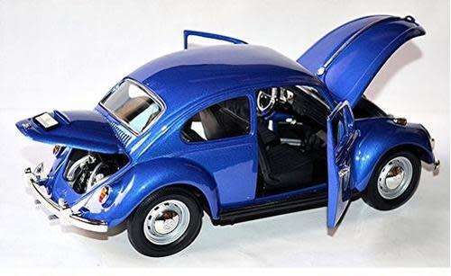 VW Beetle 1200 1967, blue-met, NEW+boxed, FREE DELIVERY ex SA stock #8979 instant wheels