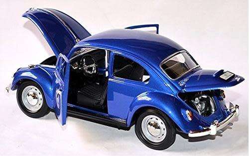 VW Beetle 1200 1967, blue-met, NEW+boxed, FREE DELIVERY ex SA stock #8979 instant wheels