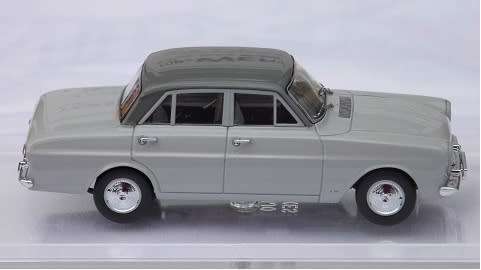 Ford Taunus 12M (P4) 1962 2-tone-grey 1/43 Minichamps NEW+Boxed #4764 instant wheels