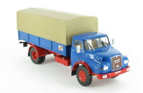 MAN 13-168 H, 1975 lt.blue  tarped 1/43 IXO NEW+boxed  #4942 instant wheels