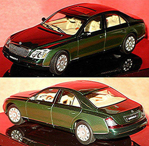 MAYBACH 57 swb 2013 [MB W222] 2-tone-green-met 1/43 AUTOart NEW+boxed  #4853 instant wheels
