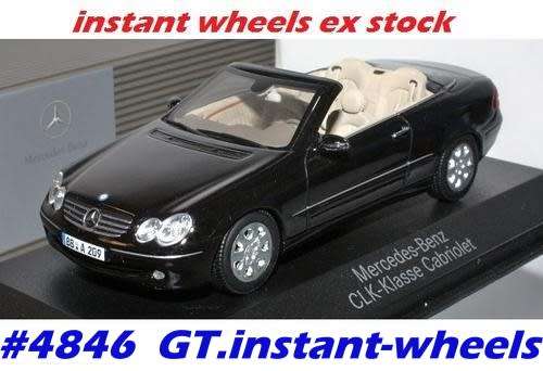 Mercedes-Benz CLK Cabrio 2009 1/43 Minichamps NEW+boxed  #4846 instant wheels
