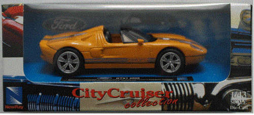 Ford GTX1 orange-met 2006 1/43 NewRay NEW+boxed  #4736 instant wheels
