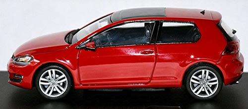 Volkswagen Golf 7 3-door 2012 red 1/43 Herpa NEW+boxed  #4977 instant wheels