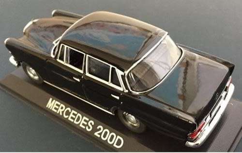 Mercedes-Benz 200D 1961 black 1/43 IXO NEW+boxed  #4779 instant wheels