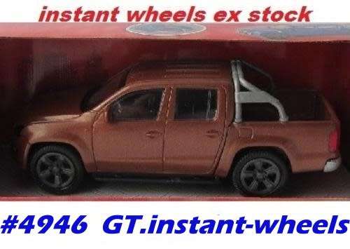 Volkswagen Amarok brown-met 1/43 Schuco RESIN NEW+boxed #4946 instant wheels